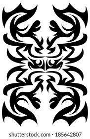 Vector illustration on an abstract decorative ornament.