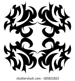 Vector illustration on an abstract decorative ornament.