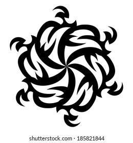 Vector illustration on an abstract decorative ornament.
