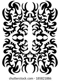 Vector illustration on an abstract decorative ornament.