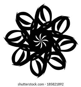 Vector illustration on an abstract decorative ornament.