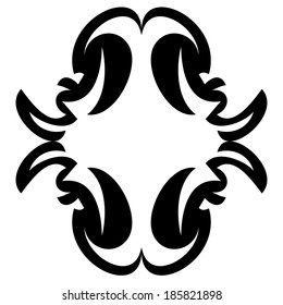 Vector illustration on an abstract decorative ornament.