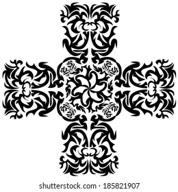 Vector illustration on an abstract decorative ornament.