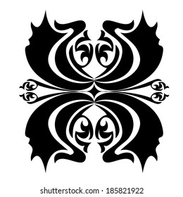 Vector illustration on an abstract decorative ornament.