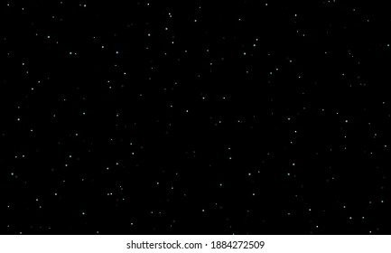 Vector illustration on black background with stars