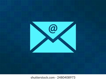 Vector illustration on blue background