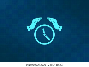 Vector illustration on blue background