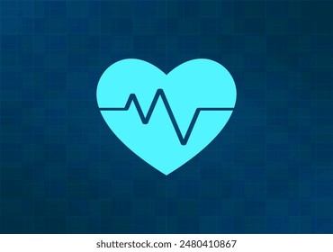 Vector illustration on blue background