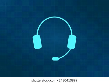Ilustración vectorial sobre fondo azul