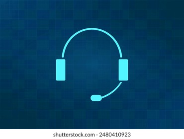 Vektorillustration auf blauem Hintergrund