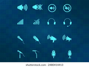 Vector illustration on blue background
