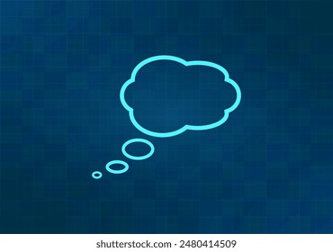 Vector illustration on blue background