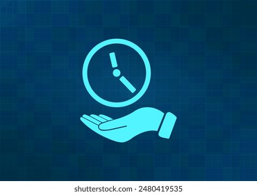 Ilustración vectorial sobre fondo azul