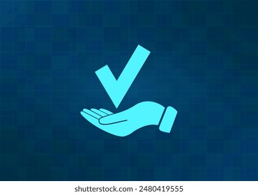 Ilustración vectorial sobre fondo azul