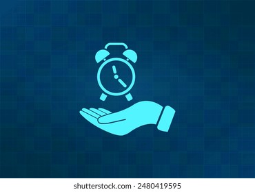 Vector illustration on blue background