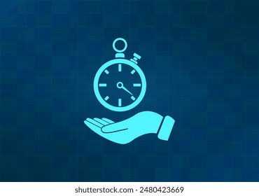 Ilustración vectorial sobre fondo azul