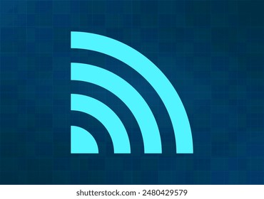 Vektorillustration auf blauem Hintergrund