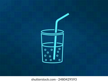 Vector illustration on blue background