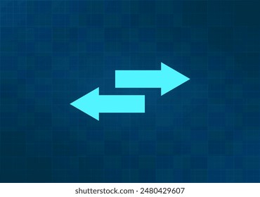 Ilustración vectorial sobre fondo azul