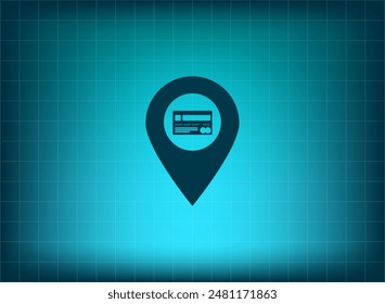 Ilustración vectorial sobre fondo azul