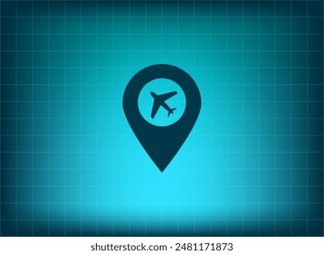 Vector illustration on blue background
