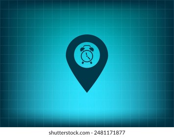 Vector illustration on blue background
