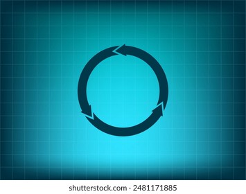 Vector illustration on blue background