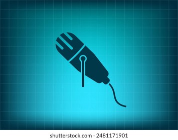 Ilustración vectorial sobre fondo azul