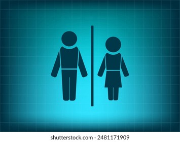 Vektorillustration auf blauem Hintergrund