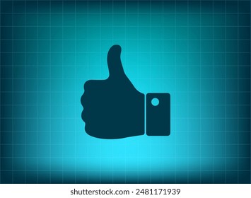 Vector illustration on blue background