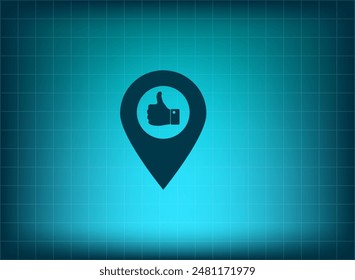 Vector illustration on blue background