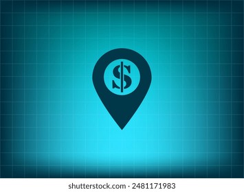 Vector illustration on blue background