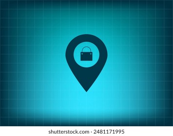 Vector illustration on blue background
