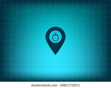 Vector illustration on blue background