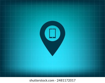 Ilustración vectorial sobre fondo azul