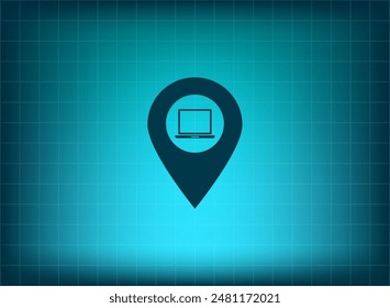 Vector illustration on blue background