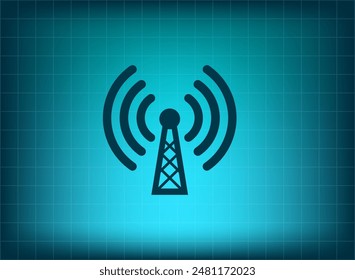 Vector illustration on blue background