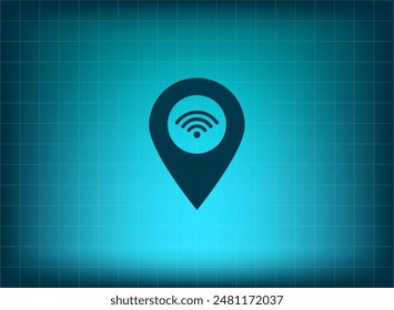 Vector illustration on blue background