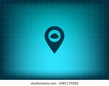 Vector illustration on blue background