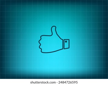 Vector illustration on blue background
