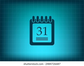 Vector illustration on blue background