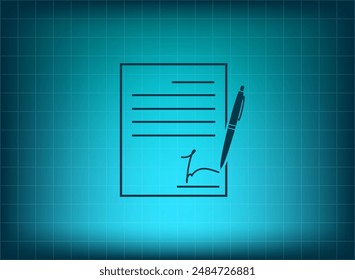 Vektorillustration auf blauem Hintergrund