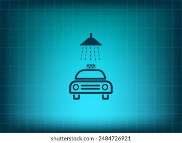 Vector illustration on blue background