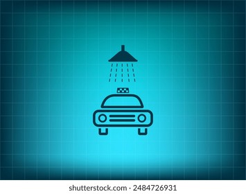 Ilustración vectorial sobre fondo azul