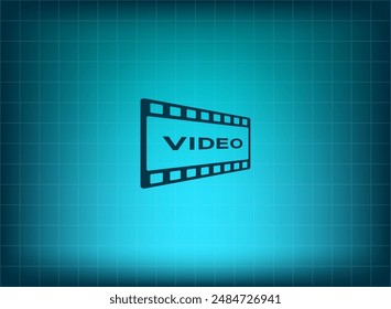 Ilustración vectorial sobre fondo azul