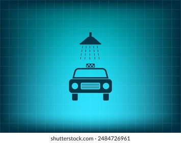 Vector illustration on blue background