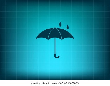 Ilustración vectorial sobre fondo azul