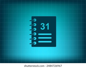 Vector illustration on blue background