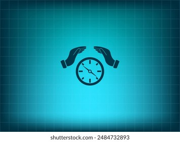 Ilustración vectorial sobre fondo azul