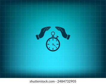 Vector illustration on blue background